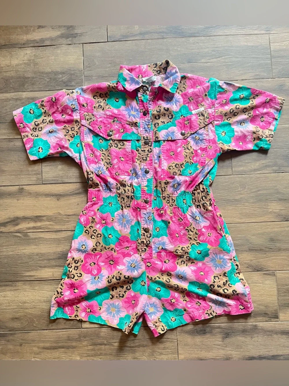 Vintage Dreams Floral Romper Small Petite